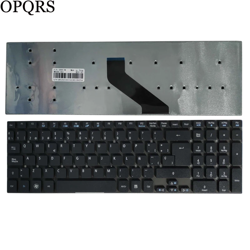 NAUJAS ispanų nešiojamojo kompiuterio Klaviatūra Acer Aspire E1-570 V3-772 V5-561 V5-561G E1-570G V3-7710 V3-7710G V3-772G SP klaviatūra 0