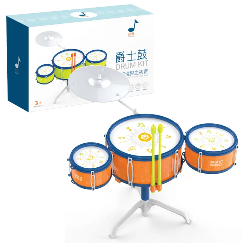 Vaikų Puzzle Būgno Rinkinys Mini Jazz Drum Muzikos Mušamųjų instrumentų Žaislas Vaikams Ankstyvo Mokymosi Žaislai, Kūdikių Dovanų 1