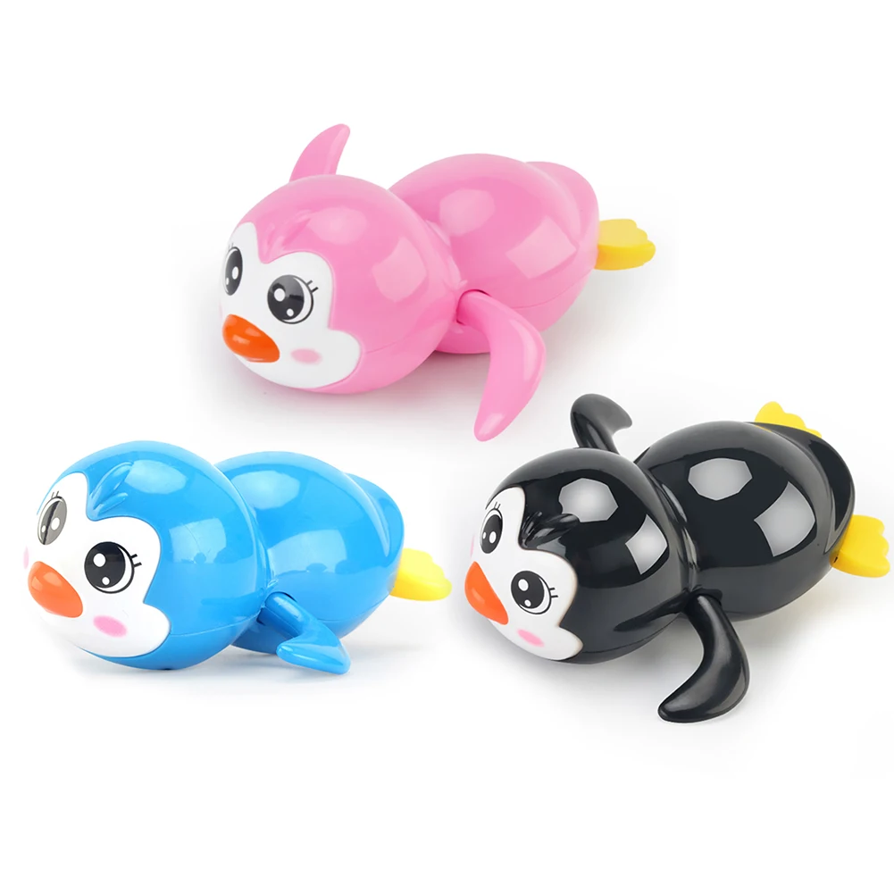 Prisukamas Žaisti Vandens Žaislas Pingvinas Kūdikių Vonios Žaislas Mielas Animacinių Filmų Plaukimo Penguin Play Vandens Žaislas Berniukas Mergaitė 2