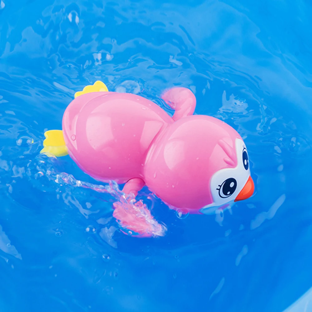 Prisukamas Žaisti Vandens Žaislas Pingvinas Kūdikių Vonios Žaislas Mielas Animacinių Filmų Plaukimo Penguin Play Vandens Žaislas Berniukas Mergaitė 4