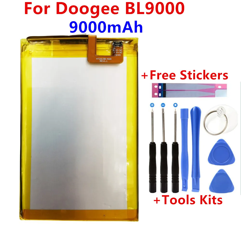 Originalus 9000mAh Už Doogee BL9000 Baterijos Pakeitimo Doogee BL9000 Baterijų Bateria Išmaniųjų Telefonų su Įrankiais 1