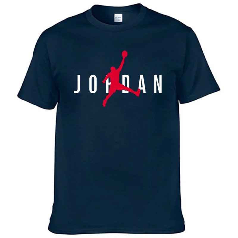 Aukštos kokybės Jordanija-23 T-shirt vyrams spausdinami apvalios kaklo trumparankoviai marškinėliai 2021 nauji Marškinėliai Vyrams, sporto Salė 5