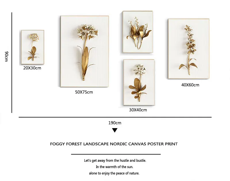Minimalistinę Tapybos Drobės Aukso Alyvinė Hiacintas Orchidėja Tulpių Botanikos Spaudinių Gėlių Modernios Sienos Meno Apdailos Nuotraukas 5