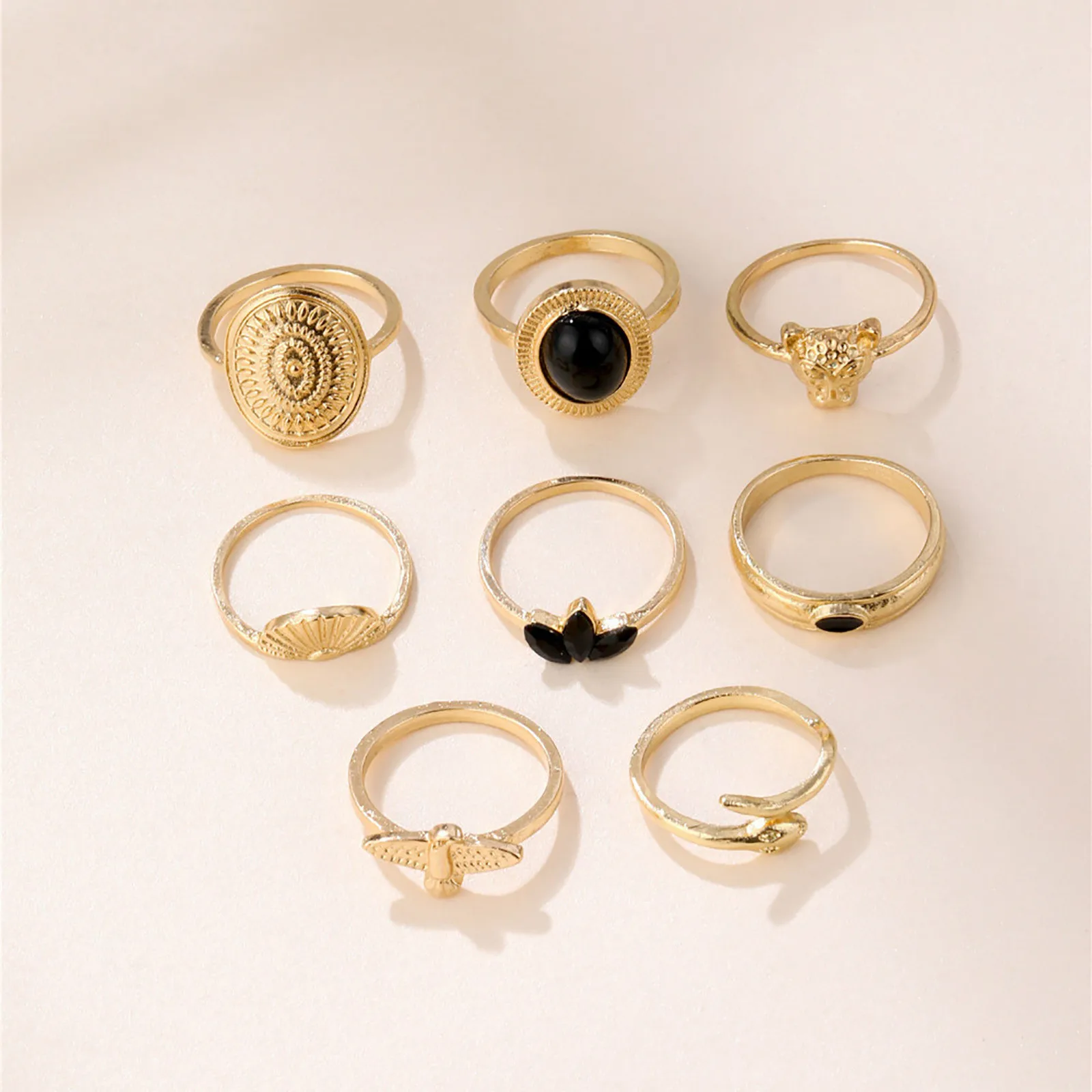 2021 Kūrybinių Mados Žiedai Specialus Pasiūlymas Žiedas Piršto Žiedą, Bohemiškas Stilius Žiedas Nustatyti Derliaus Piršto Žiedą Nustatyti 8pcs 5