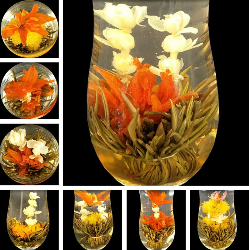 140g 16 Rūšių Rankų darbo Žydinti Gėlių Arbata Kinija Kamuolys žydinčių gėlių, žolelių arbata Meno arbatos sveikatos priežiūros gaminiai 3