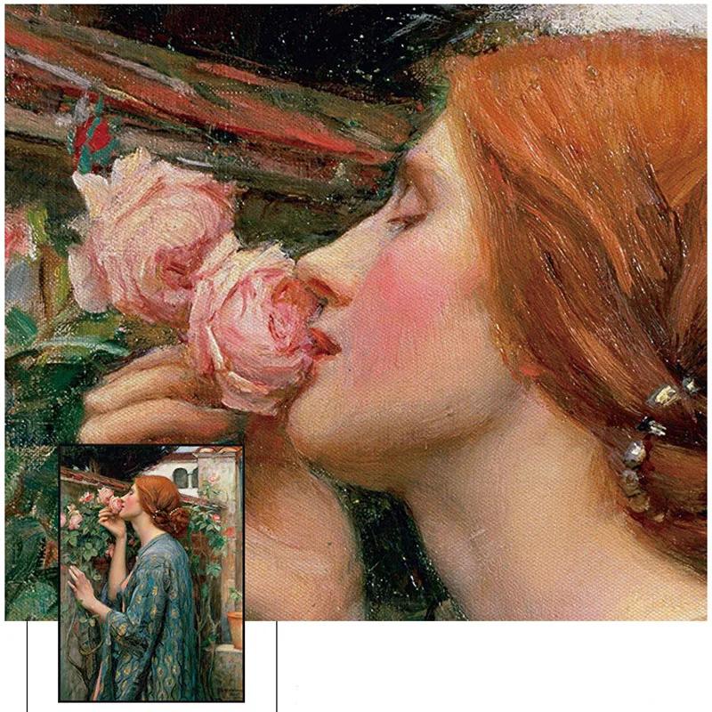Waterhouse Gėlių Moteris Drobė, Tapyba Sielos Rožės Iliustracijų Nuotraukos Šiaurės Derliaus Sienos Meno Plakatas Kambarį Dekoro 1