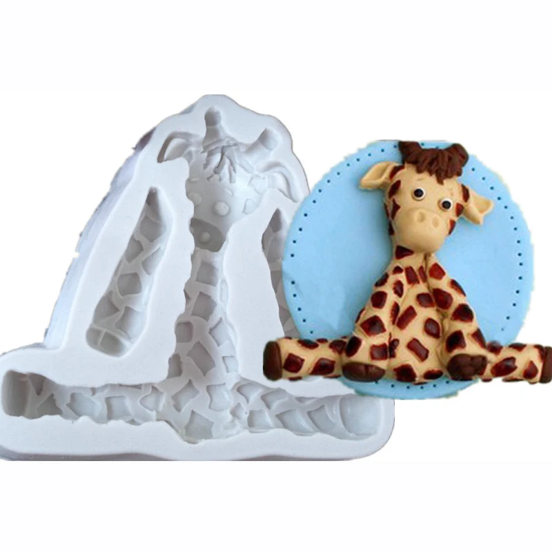 3D Liūtas, Žirafa Triušis Dramblys Gyvūnų Formos Silikoninės Formos Minkštas Pyragas Formų Virtuvės Sausainių Slapukas Muilo Tortas Apdailos Įrankiai 2