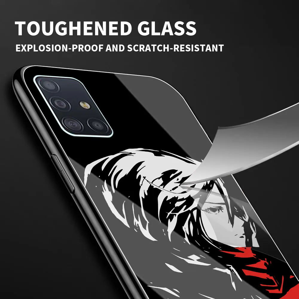 Išpuolis Titan Levi Akermano Telefono dėklas Samsung Galaxy A51 A71 A50 A70 A21s A31 A10 A41 A20e A30 A11 Grūdinto Stiklo Dangtis 4