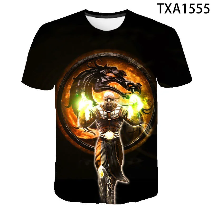 2021 Naujas Vasaros Mortal Kombat 3D Atspausdintas T-Shirt Vyrams Ir Moterims Mados Atsitiktinis Trumpas Rankovėmis Plius Dydis Kietas Viršų 0
