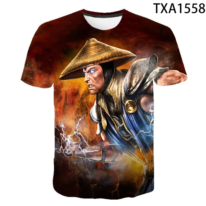 2021 Naujas Vasaros Mortal Kombat 3D Atspausdintas T-Shirt Vyrams Ir Moterims Mados Atsitiktinis Trumpas Rankovėmis Plius Dydis Kietas Viršų 2