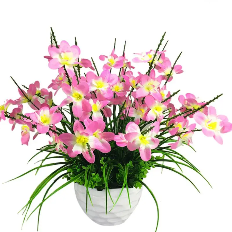 Dirbtinės Gėlės Padirbtų Puokštė Šilko Gėlių Dirbtinė Orchidėja Drugelių Orchidėja Šalies Namų Vestuvių Šventė Apdaila 2