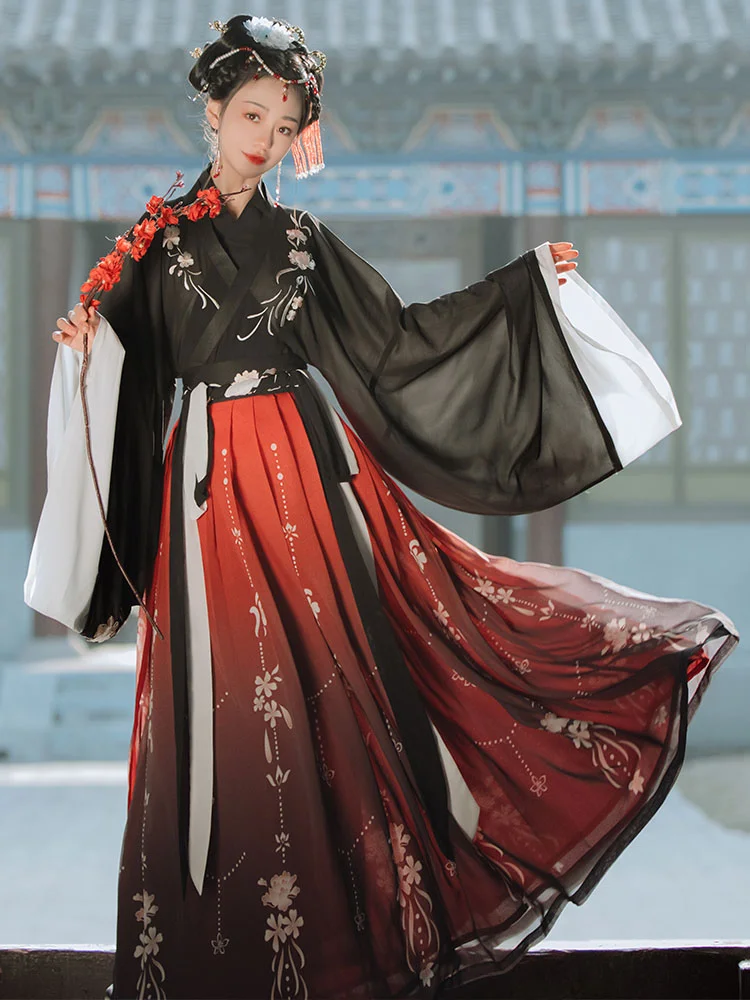 Azijos Tradicinių Hanfu Ponios Klasikinio Han Dinastijos Princesė Kostiumas Rytų Stiliaus Hanfu Šokių Drabužių Mergina Pasakos Cosplay 5