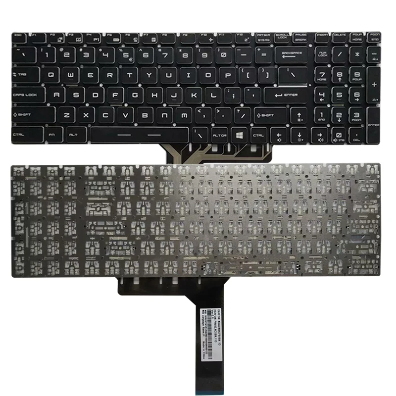 NAUJAS JAV nešiojamojo kompiuterio klaviatūra MSI MS-16H8 MS-16K4 MS-16K3 MS-16K2 US klaviatūra 3