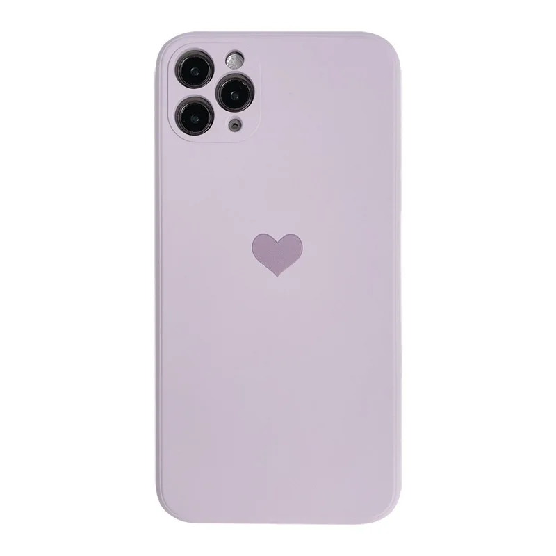 Meilė skystu silikonu iphone11 mobiliojo telefono shell 