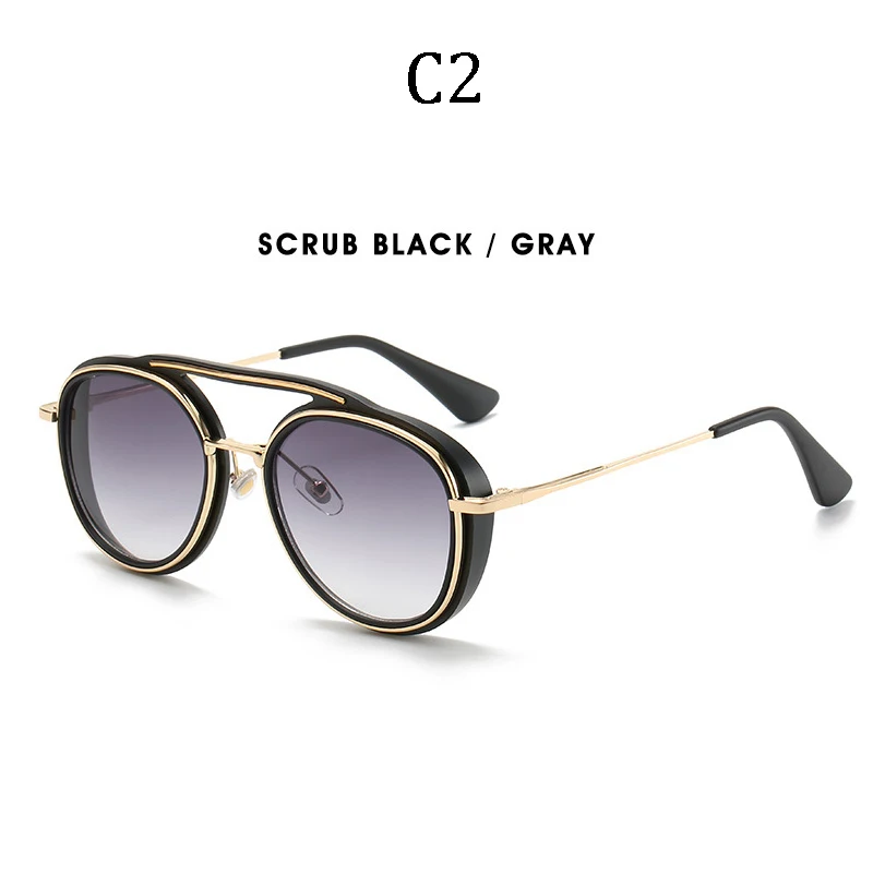 PUNK Macho septynių gradiento spalvos akiniai nuo saulės ponios mados vyrai retro markės dizaino uv400 akiniai nuo saulės Oculos De Sol 3