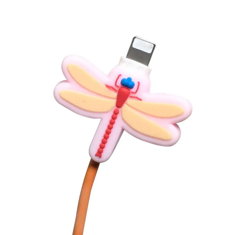 Mielas Vabzdžių Formos USB Įkroviklis Laidas Apsaugine danga Minkšto Silikono Duomenų Linijos Laidas Protector 