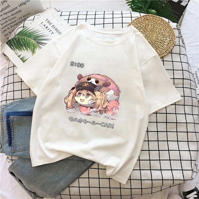 Japonijos Populiarus Anime PUI PUI Molker Marškinėlius Kawaii kiaulyčių Spausdinti Grafinis T Marškinėliai Moterims Gražių Drabužių Moterims Harajuku Viršūnės 0