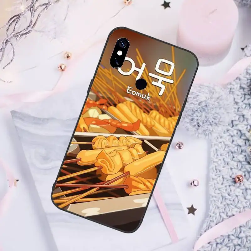 Korėjos maisto Telefoną Atveju Xiaomi Redmi pastaba 7 8 9 pro 8T 9S Mi 10 Pastaba pro Lite 5