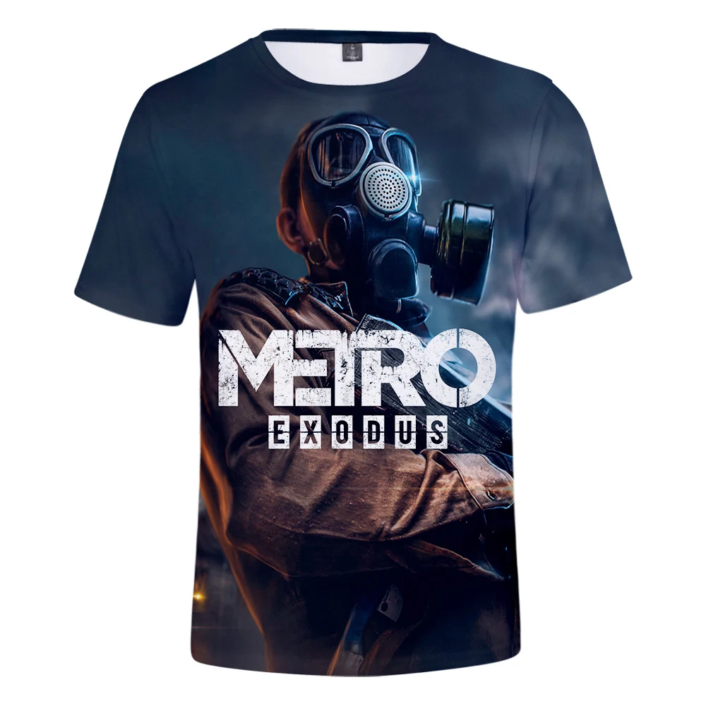 Naujas Atvykimo Žaidimas Metro Išėjimo 3D Print T-Shirt Vyrai/Moterys Vasaros Mados Harajuku trumpomis Rankovėmis Vyrams, Moterims, Atsitiktinis, Madinga T Shirts 5
