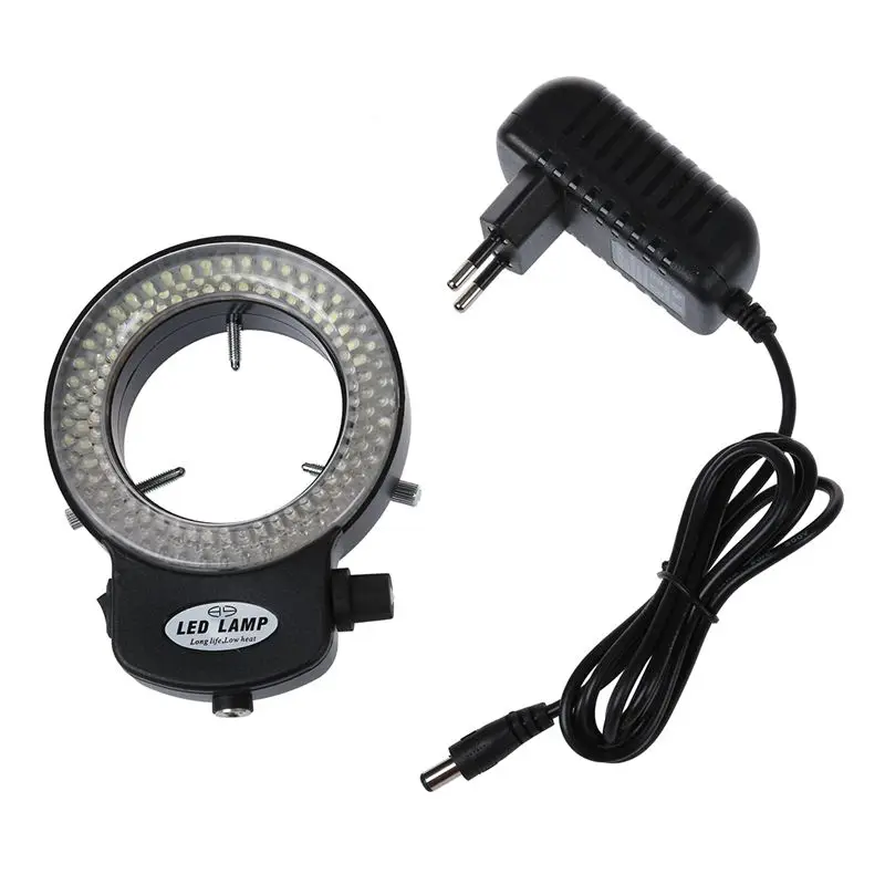 144 LED miniscope žiedas šviesos žiedas šviesiai 0 - reguliuojamas lempos miniscope šviesos žiedas 3