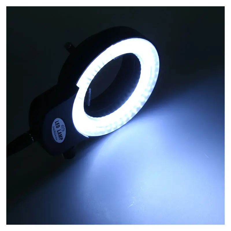 144 LED miniscope žiedas šviesos žiedas šviesiai 0 - reguliuojamas lempos miniscope šviesos žiedas 4