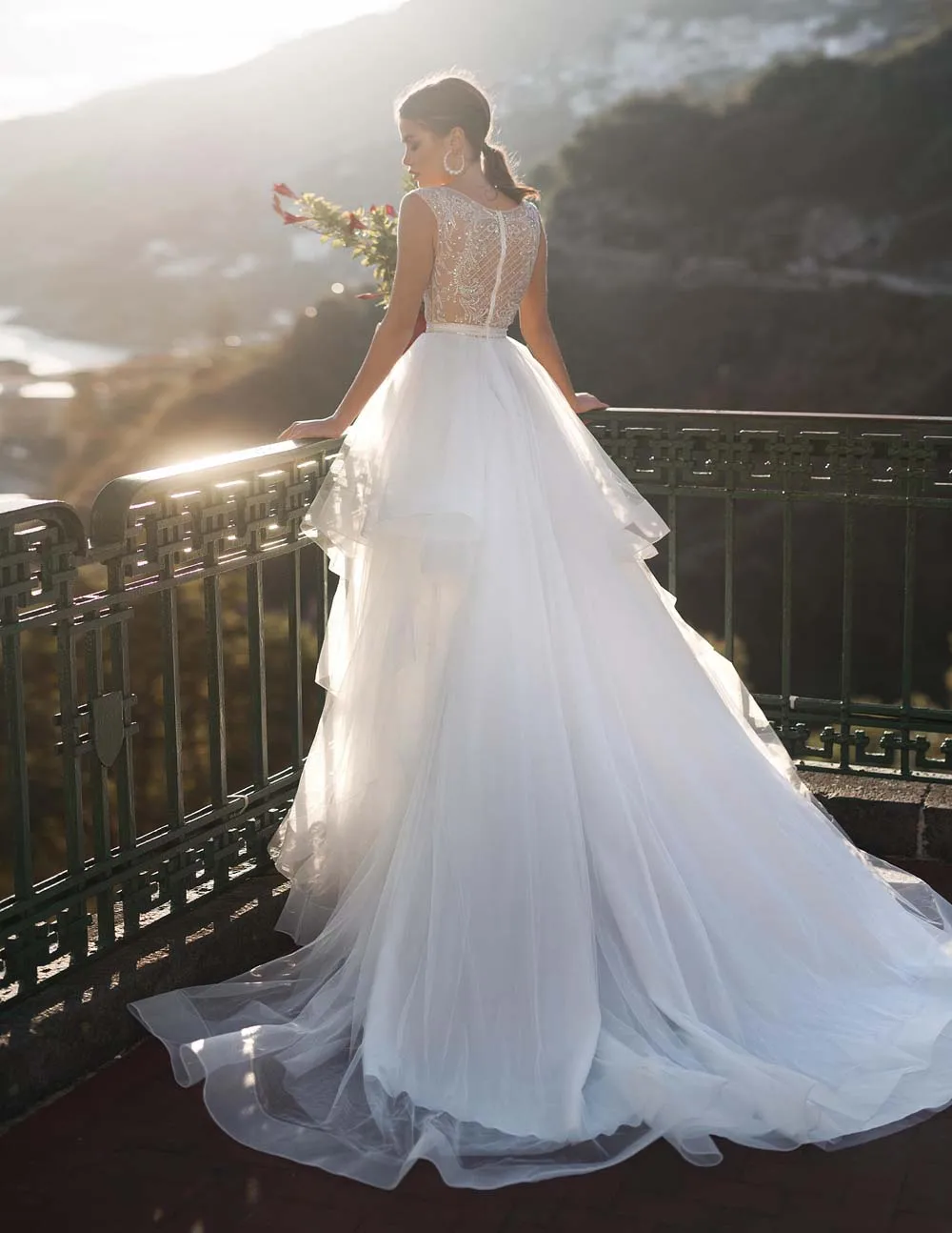 Prabanga Backless Vestuvių Suknelė 2021 Seksualus Princesė Duobute Kristalų Linijos, Saugomos Vestuvinės Suknelės Pirkti Kinijos Tiesioginės Vestige De Noiva 0