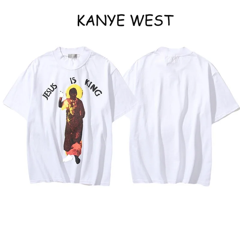 Kanye West sekmadienis Paslaugos Šventosios Dvasios CPFM Vyrų Ir Moterų trumpomis Rankovėmis Negabaritinių O Kaklo Laisvi, Rožinė T-shirt Pora Tee 3