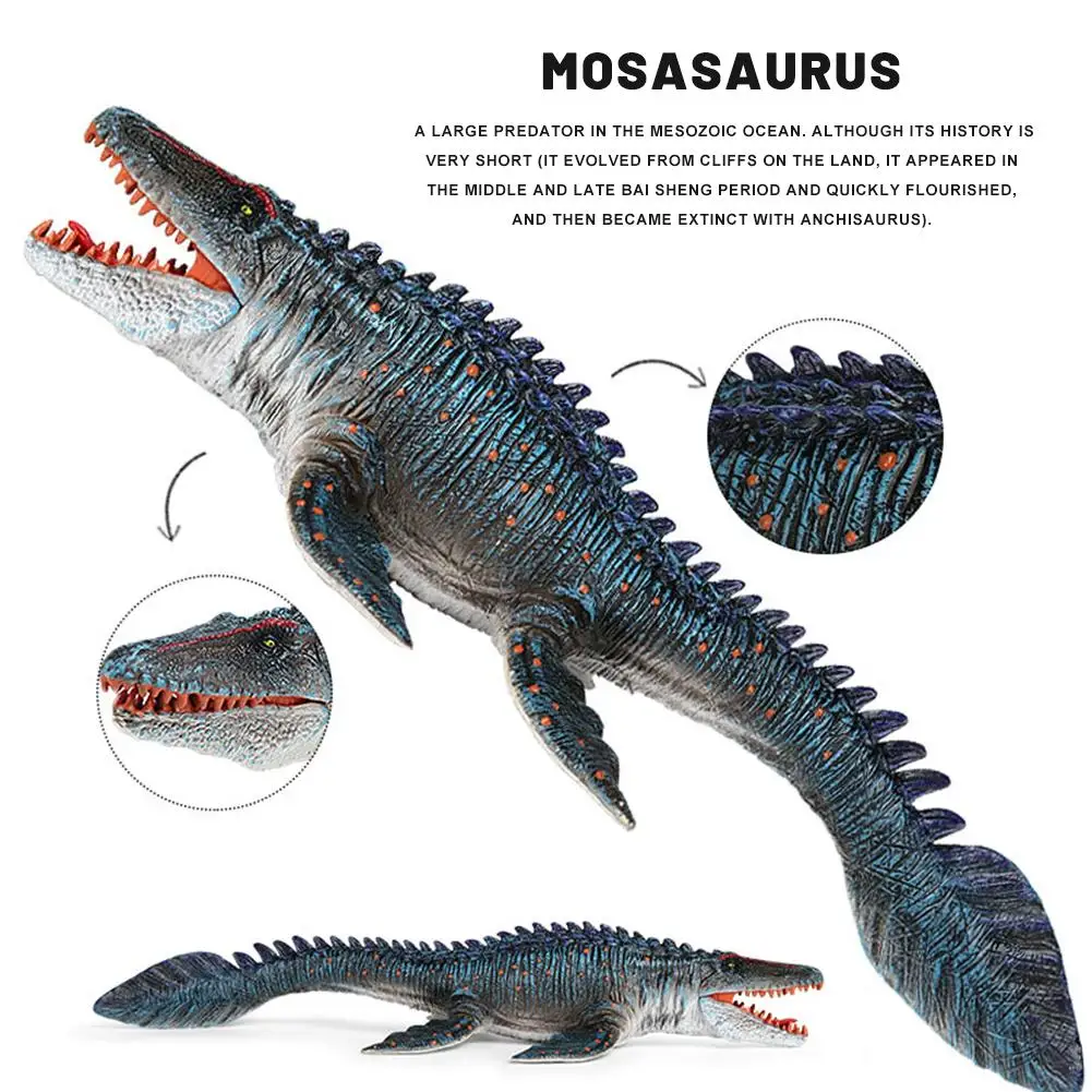 Statinio Kietas Dinozaurų Realūs Skaičiai Tikroviška Mosasaurus Dinozaurų Modelis Puikiai Žaislai, Papuošalai Šalies Naudai Vaikas Žaislą Dovanų 3