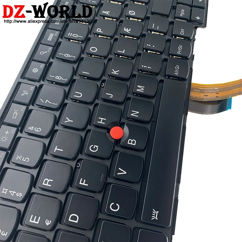 Naujas Originalus DK danijos Klaviatūra su foniniu Apšvietimu Lenovo Thinkpad T540P W540 W541 T550 W550S T560 P50S Nešiojamas 04Y2474 04Y2396 0