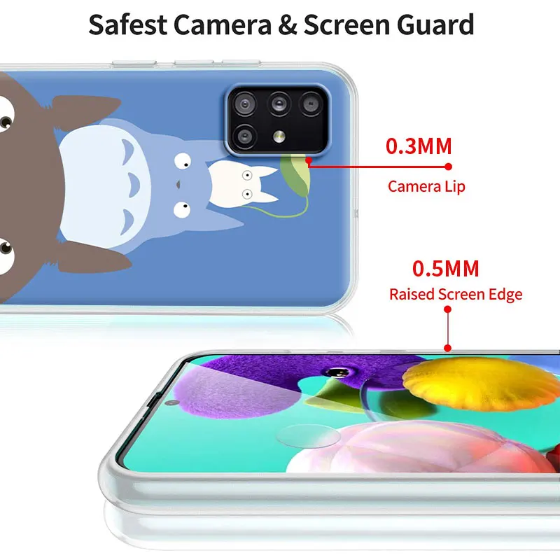 Soft Case For Samsung Galaxy A51 A71 A21S A31 A41 M31 A11 M51 M21 M11 Permatomas Telefono Dangtelį Shell Totoro Animacinių filmų Japonija Coque 3
