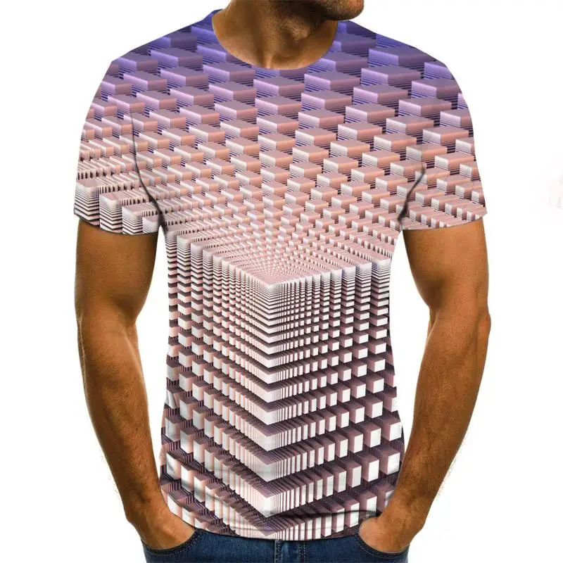 3D Juokinga Psichodelinio Print T Shirts Hipster Atsitiktinis Trumpas Rankovės Marškinėliai Vyrams, Moterims, Harajuku Streetwear Marškinėlius Vyrų Camiseta Hombre 1