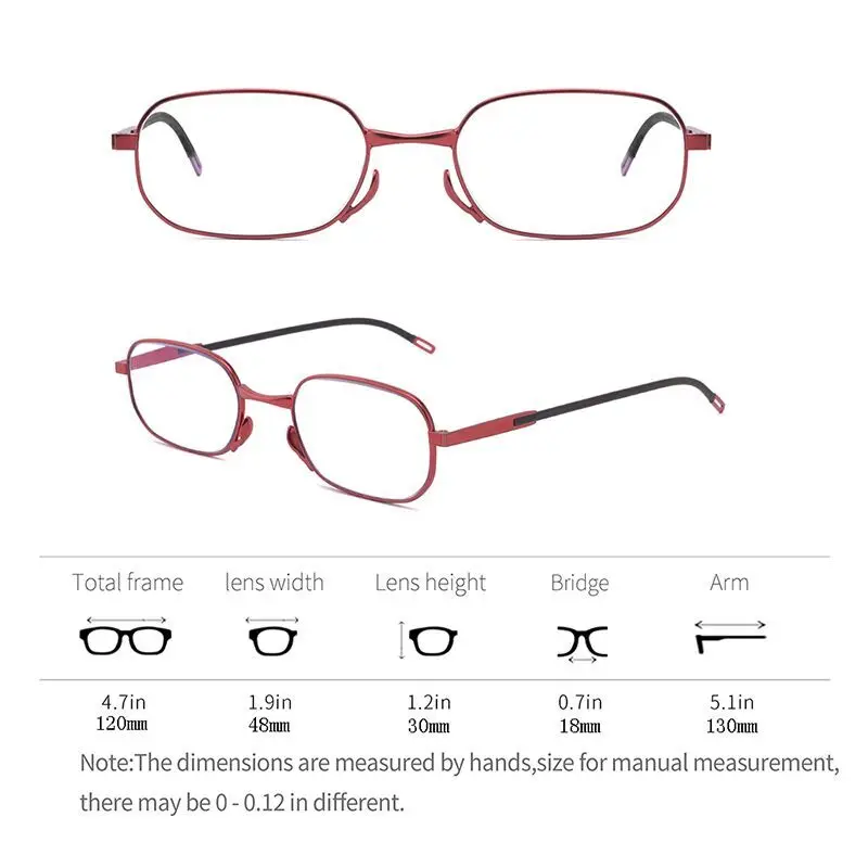 Anti-mėlyna šviesa skaitymo akiniai nešiojami ultra-plonas klijuoti atgal 3
