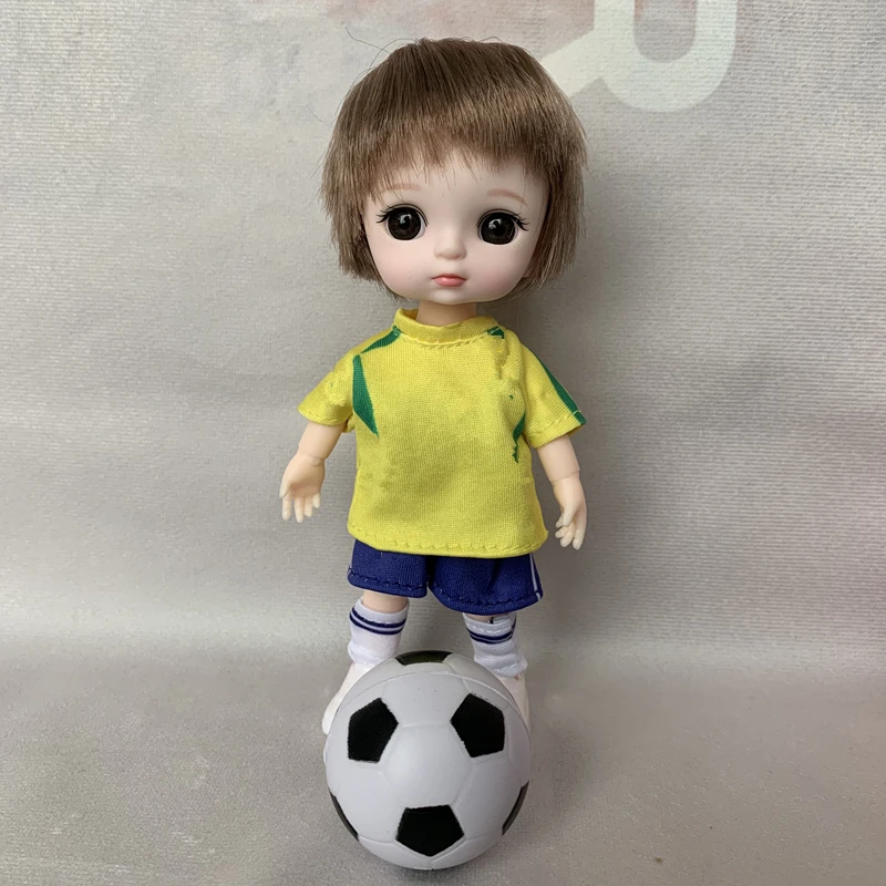 Bjd Doll 1/12 16cm 13 Bendrų Plastikinių Kūdikių Kūno Mielas Sporto Berniukas Dėvėti Drabužiai, Aksesuarai, Avalynė Vaikams, Žaislai Mergaitėms Lėlės 