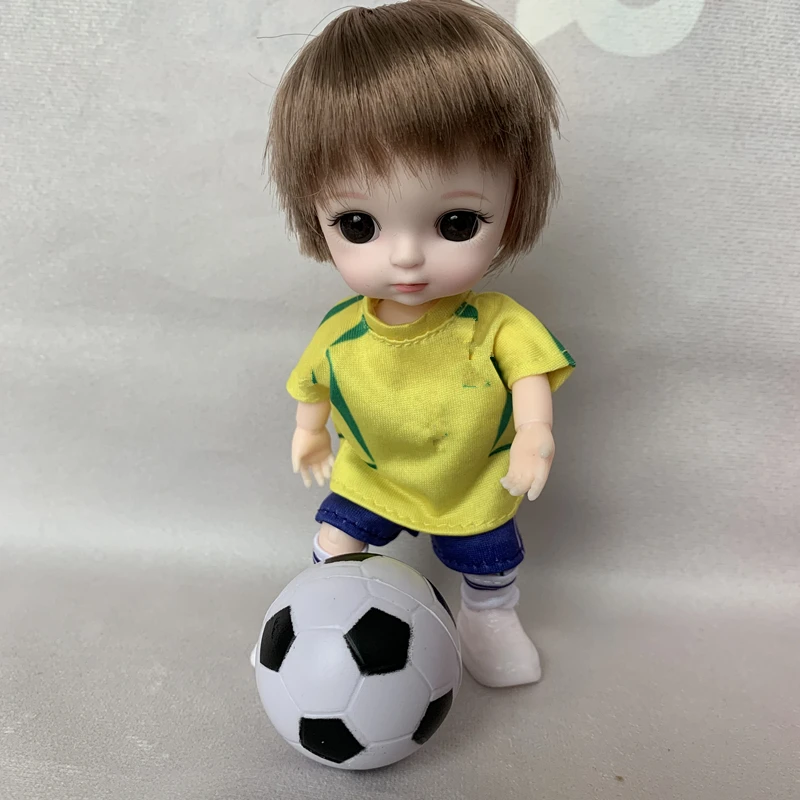 Bjd Doll 1/12 16cm 13 Bendrų Plastikinių Kūdikių Kūno Mielas Sporto Berniukas Dėvėti Drabužiai, Aksesuarai, Avalynė Vaikams, Žaislai Mergaitėms Lėlės 