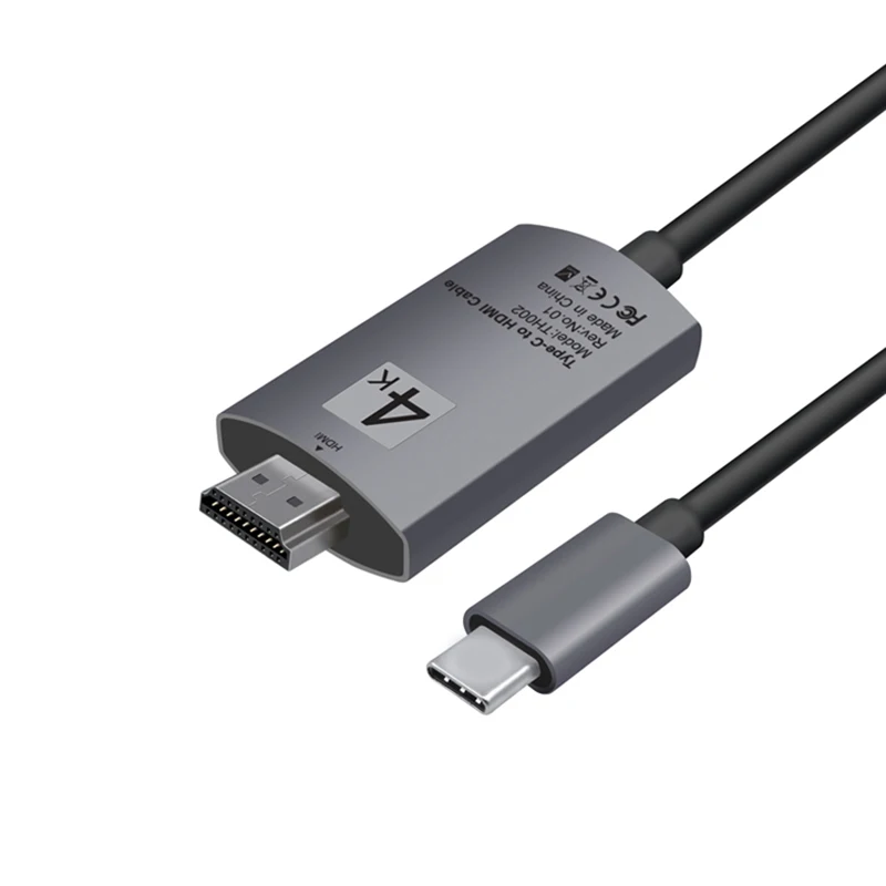 USB C Tipo Adapteris USB 3.1 (USB-C) Į HDMI Adapteris, suderinamas Vyrų ir Moterų Konverteris, Skirtas PC Kompiuteris TELEVIZIJOS Ekrane Telefono 1
