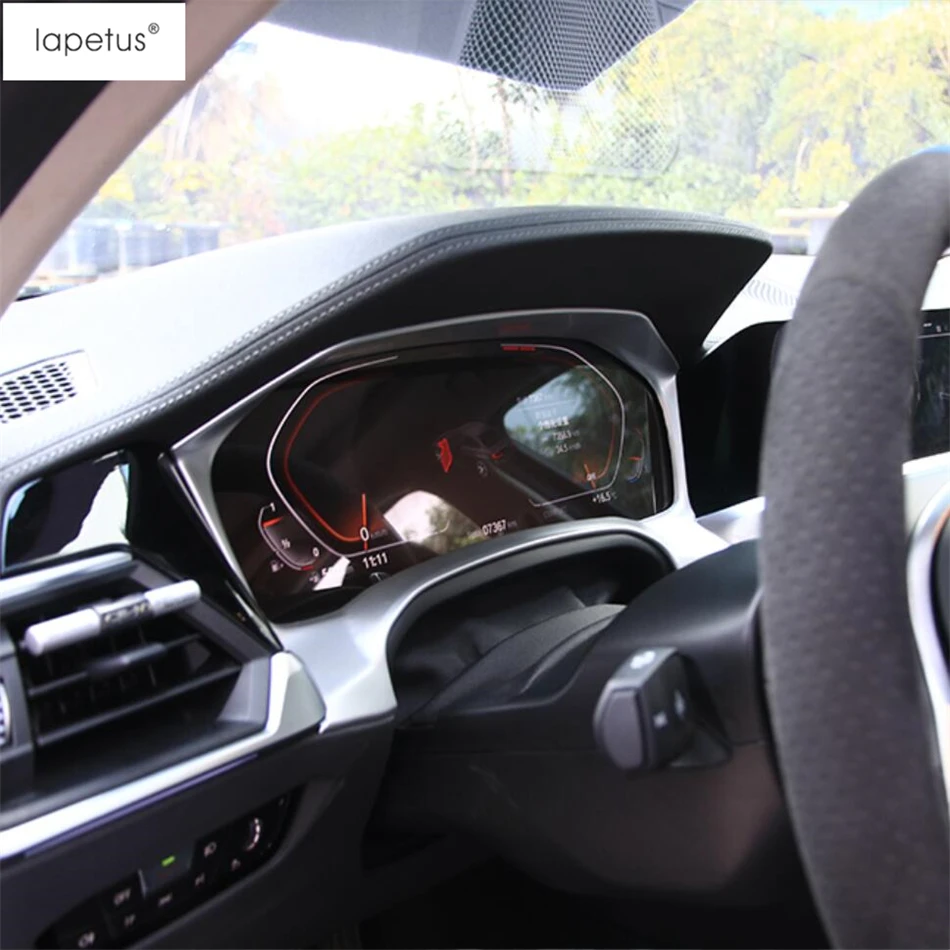 Lapetus dėtuvė prietaisų Skydelyje Priemonės Indikatorius Ekrane Anglies Pluošto Išvaizdą / Matinis Dangtelis Apdaila BMW 3 Serijos G20 2019 m. - 2021 5