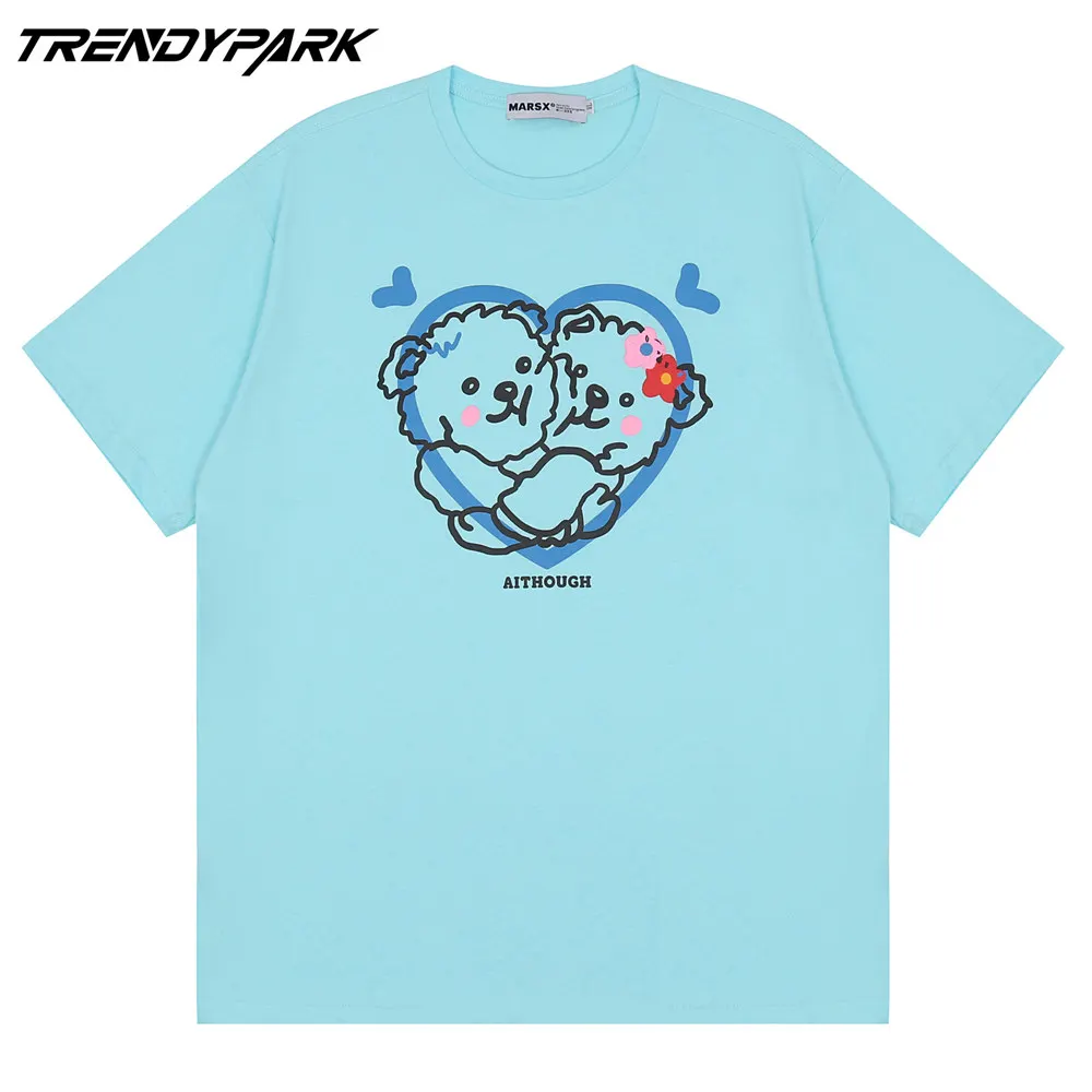 Vyriški T-shirt 2021 Naujas Vasaros Trumpos Rankovės Atspausdinta Tee Hip-Hop Negabaritinių Medvilnės Atsitiktinis Harajuku Streetwear Viršuje Tshirts Drabužiai 5