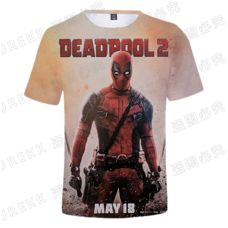 2021 Naujas Cool Deadpool 3D marškinėliai Vyrams, Moterims, Vaikams Stebuklas Mados Streetwear Berniukas Mergaitė Vaikams Spausdinti marškinėliai Vasaros Viršūnes Tee 2