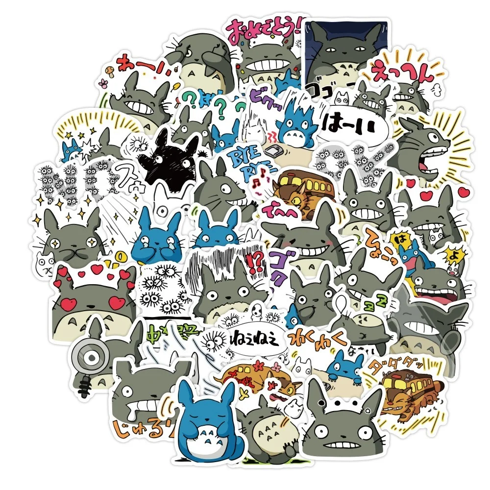 40pcs Vandeniui Animacinių filmų Totoro Spirited Away Mergina Lipdukai Riedlentė Lagaminą Gitara Vaikai Grafiti Lipdukas Vaikams Žaislas 1