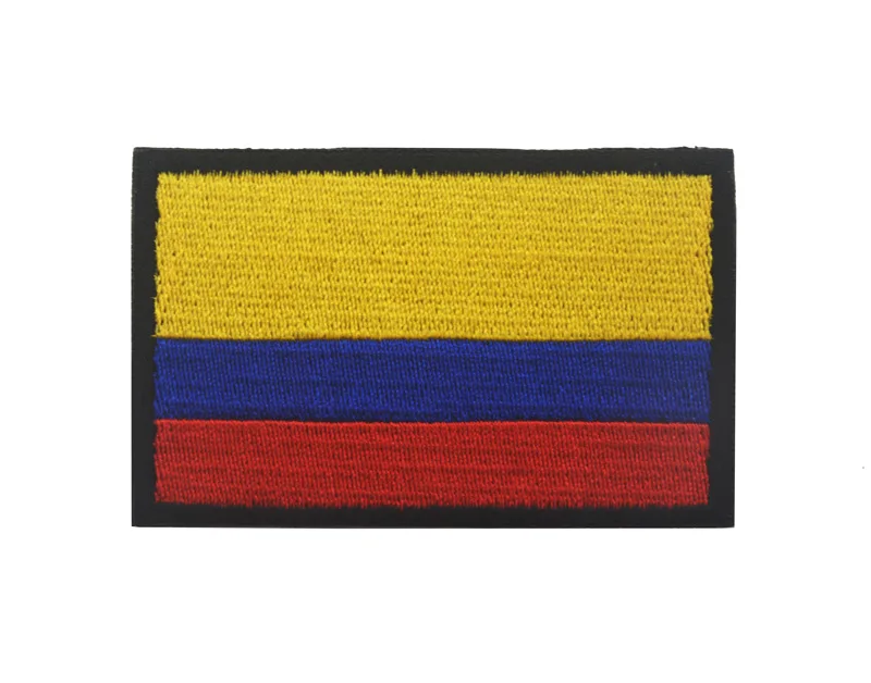 Americas Siuvinėjimo Pleistrai Emblemos Emblema karinės Armijos 8*5cm PASIDARYK pats Aksesuaras Kablys ir Kilpa Taktinis Argentina Kolumbija 1