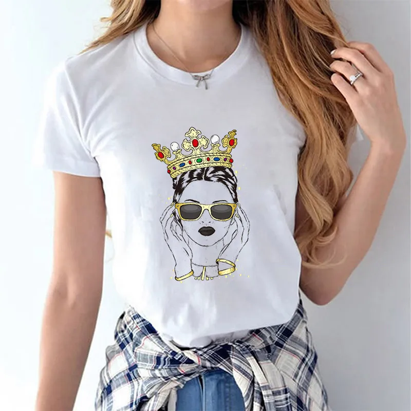 Naujas korėjos Harajuku moteriški marškinėliai Atsitiktinis Tumblr Spausdinami T Marškinėliai Balti O-kaklo trumpomis Rankovėmis Viršūnes Plius Dydis Moteris, Drabužių 2019 3