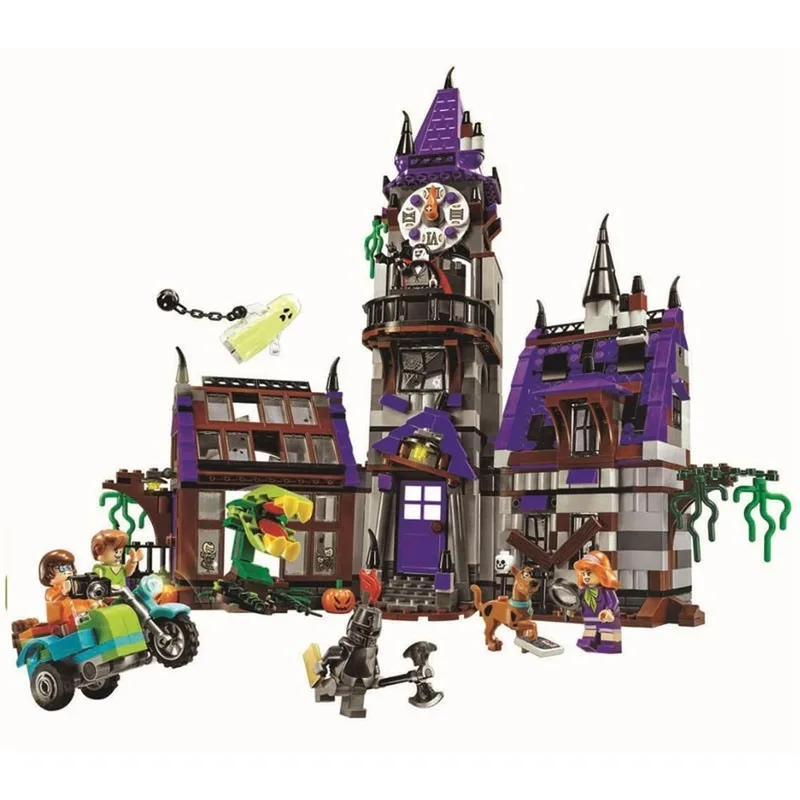 Naujas 10432 & 10430 10429 10428 Scooby Paslaptis Mašina Autobusų Miesto Kūrimo Bloką Plytų Žaislai Bendras Kalėdų Dovana Vaikui Žaislas 0