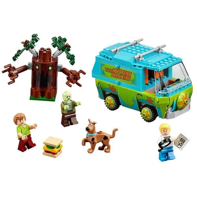 Naujas 10432 & 10430 10429 10428 Scooby Paslaptis Mašina Autobusų Miesto Kūrimo Bloką Plytų Žaislai Bendras Kalėdų Dovana Vaikui Žaislas 4