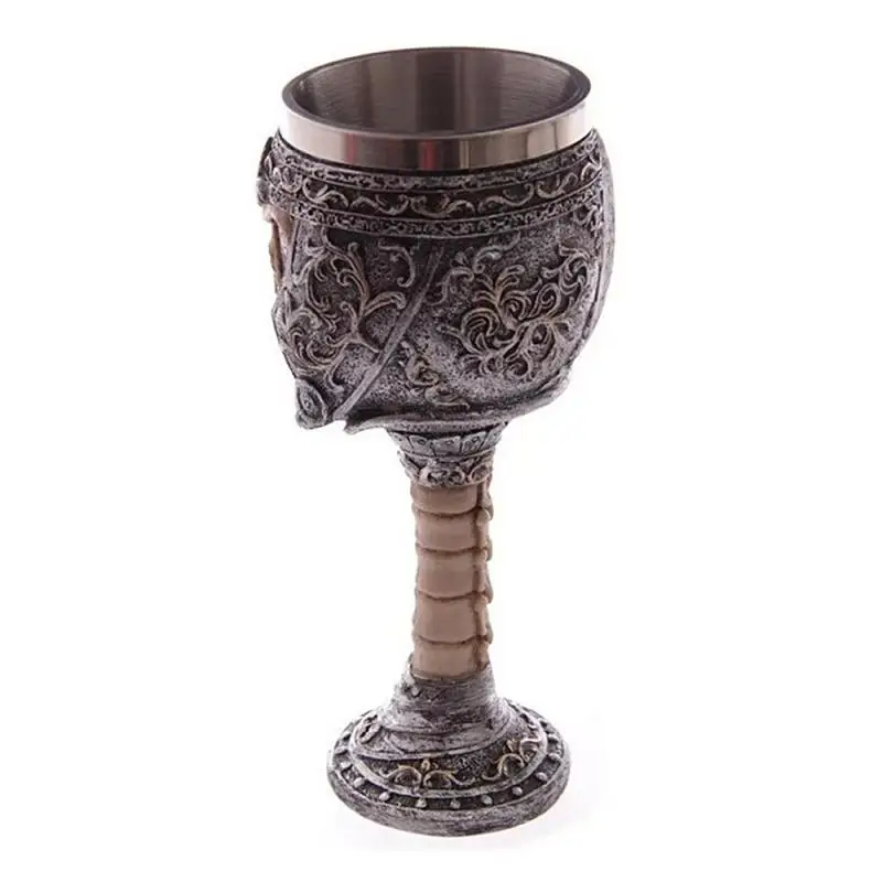 200ml Gotikos Wine Goblet Būti Dragon Claw Viking Skeletas Šviesą Nerūdijančio Plieno&Dervos Vyno taurė Helovinas Dovana Baras Drinkware 3