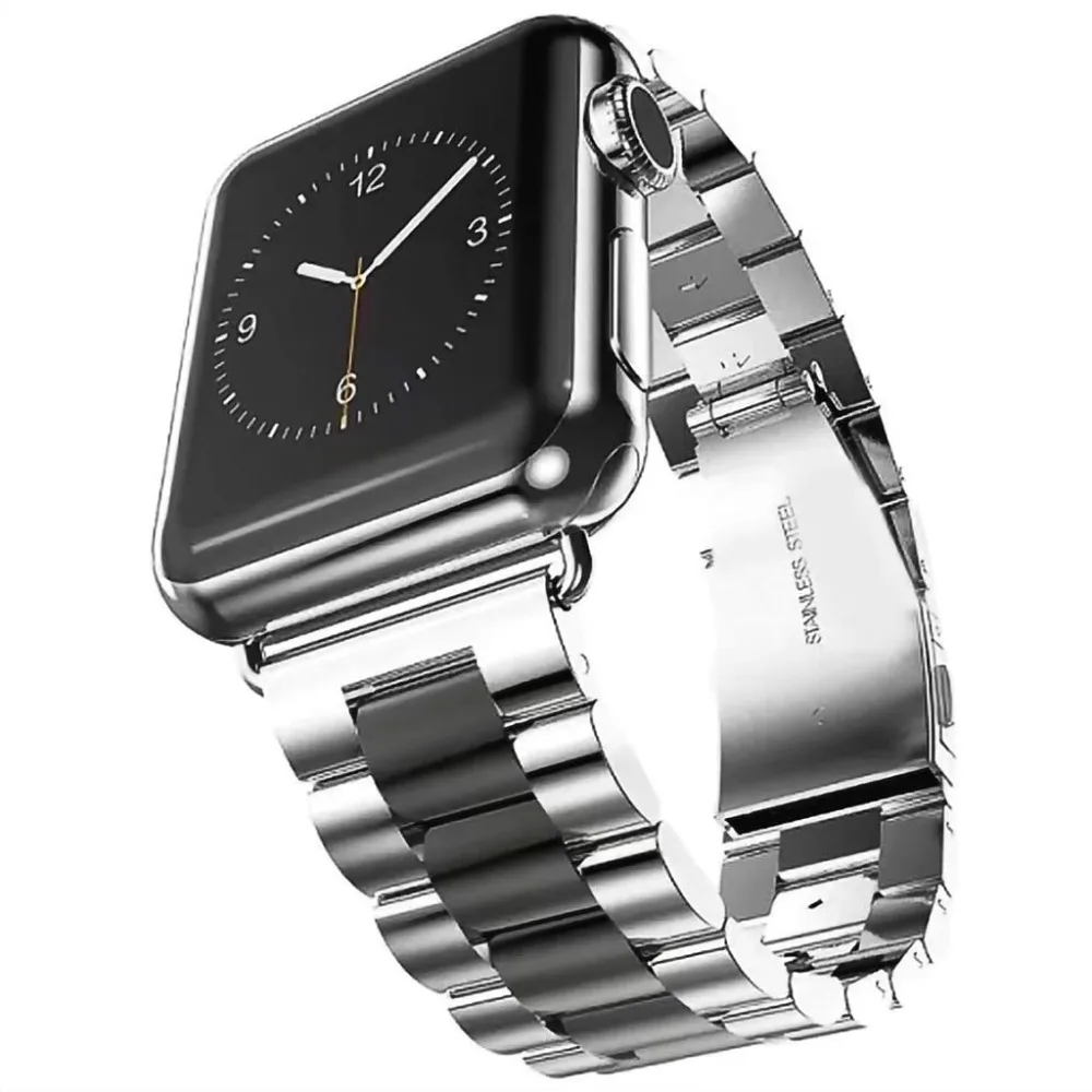 Metalo, nerūdijančio plieno nuorodą apyrankės apyrankės už iwatch dirželiai 42 38 Apple watch band SE serijos 6 5 4 3 40mm 44mm 0