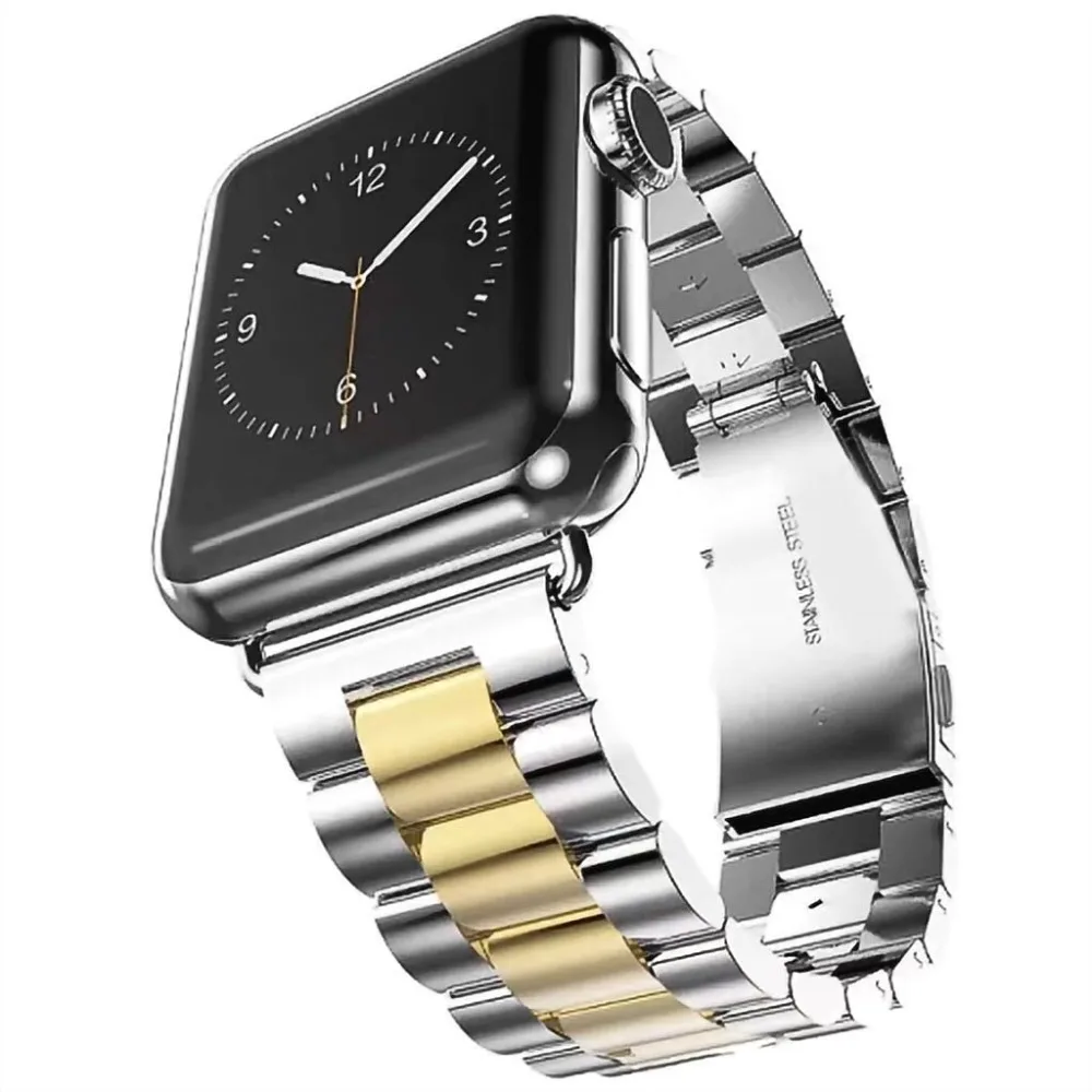 Metalo, nerūdijančio plieno nuorodą apyrankės apyrankės už iwatch dirželiai 42 38 Apple watch band SE serijos 6 5 4 3 40mm 44mm 4