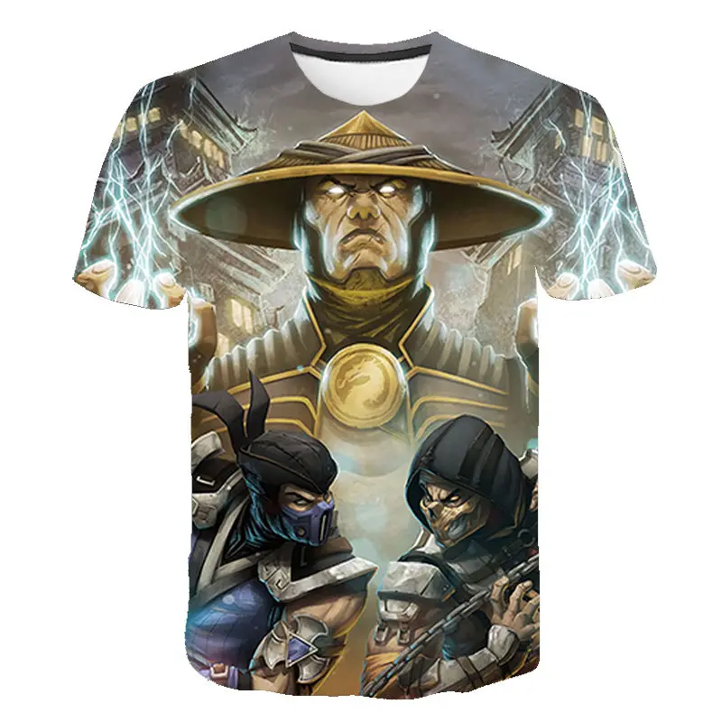 Mortal Kombat 3D Print T-shirt 2021 Kovos Žaidimas MK Vyrai Moterys Streetwear Tee Marškinėliai Mados trumpomis Rankovėmis Viršūnes Drabužiai 0
