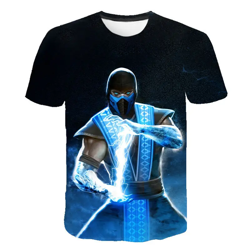 Mortal Kombat 3D Print T-shirt 2021 Kovos Žaidimas MK Vyrai Moterys Streetwear Tee Marškinėliai Mados trumpomis Rankovėmis Viršūnes Drabužiai 1