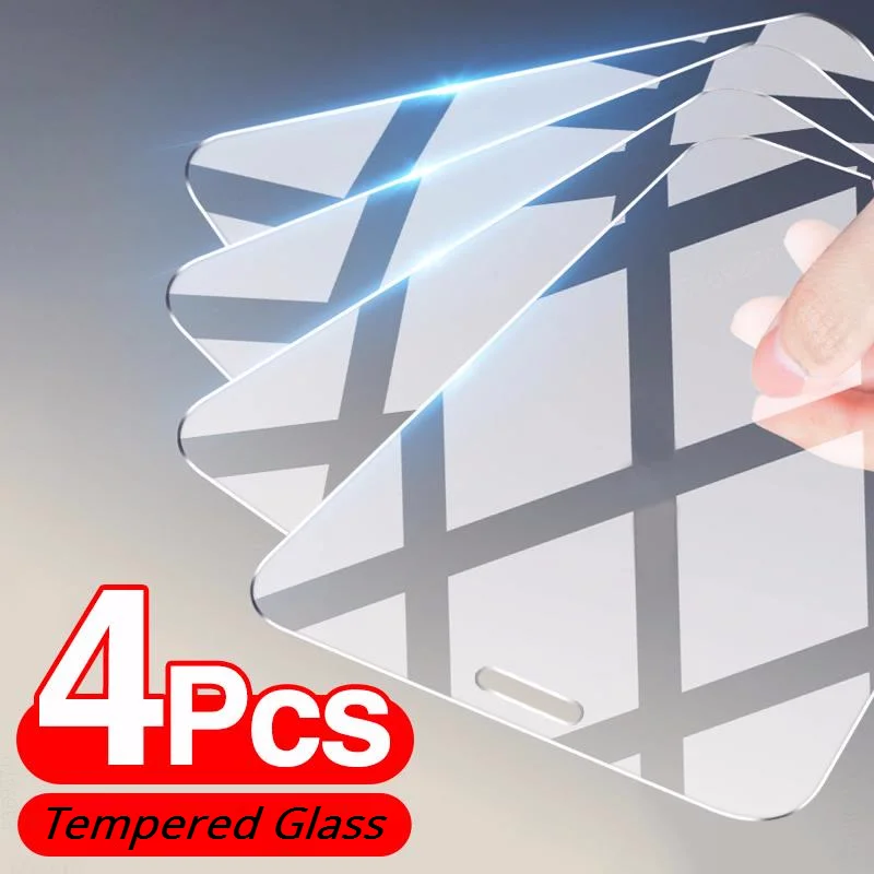 4Pcs Stiklo iPhone 12 7 8 Plius 6 5S 6S SE 2020 Screen Protector, iPhone 11 12 Pro Max Mini XR XS X Apsauginis Stiklas 1