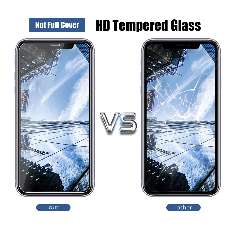 3PCS Grūdintas Stiklas iphone 12 11 Pro xs max mini screen protector, iphone 8 7 6 6S 5 5S Plus SE 2020 X XS XR stiklo 0
